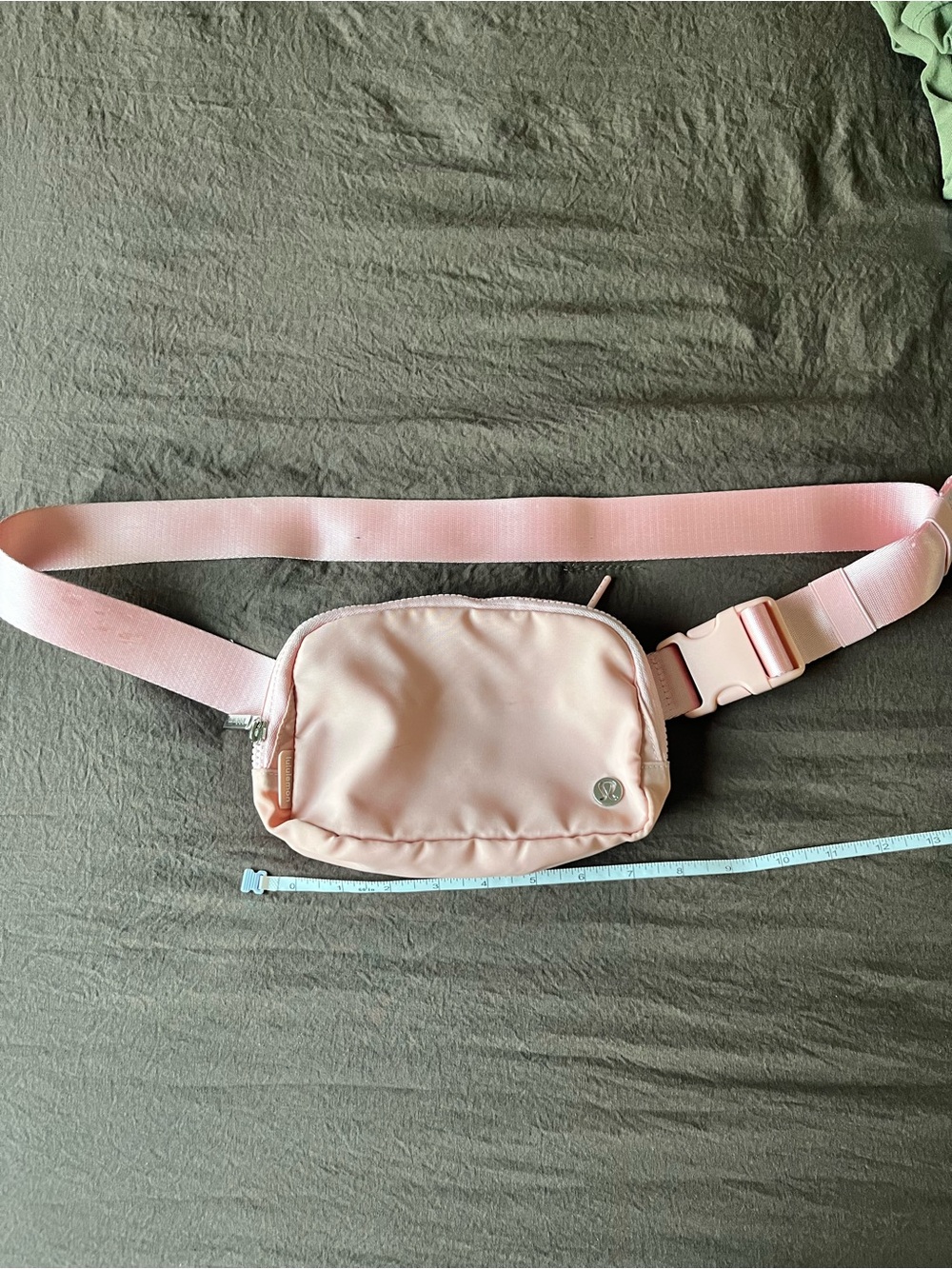 lululemon athletica pink nylon crossbody pouch